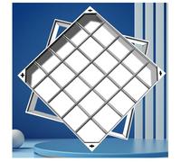 LKSGJSNB Couvercle de Regard en Acier Inoxydable, Couvercle de Bassin d'égout Invisible, couvercles Plats Robustes for Drainage Souterrain d'égout(5cm,30 * 30cm/11.8 * 11.8in)