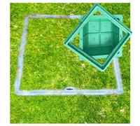 LKSGJSNB Couvercle de Regard et Cadre en résine Invisible, Couvercle de Fosse septique avec Base, Couvercle de Regard en Plastique, Couvercle décoratif d'égout(B80*80CM/31.5 * 31.5IN)