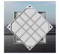 LKSGJSNB Couvercle de Regard Invisible en Acier Inoxydable 304, Couvercle de Fosse septique encastré Robuste avec Base(8cm,80 * 80cm/31.5 * 31.5in)