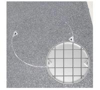 LKSGJSNB Couvercle et Cadre de Regard Invisibles en Acier Inoxydable 304, Couvercle de Fosse septique Robuste(D80cm/31.5in)