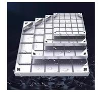 LKSGJSNB Couvercle et Cadre de Regard Invisibles en Acier Inoxydable, Couvercle et Base de Fosse septique rectangulaire encastrés en Acier Inoxydable(5cm,100 * 100cm/39.3 * 39.3in)