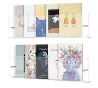 LKSGJSNB Porte-revues en Acrylique Transparent, Porte-brochures, étagère Murale, Porte-Album, Maison, Disque, présentoir, Bureau, Paquet de 2(80cm/31.5in)