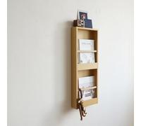 LKSGJSNB Présentoir à Magazines, Porte-brochures, Support Mural en Bois, Organisateur de courrier, Porte-revues, for la Maison, Le Bureau, Les cafés(76x28cm(29.9x11in))