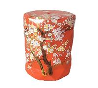 LKSGJSNB Tabouret à Langer en céramique, Tabouret de Tambour en céramique Fleur et Oiseau, Tabouret de Dressage, Tabouret prismatique Antique Chinois. (Couleur Rose)(Orange)