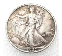 LKTingBax 1920 Walking Liberty Pièce de monnaie américaine demi-dollar américain Ancienne pièce commémorative - Dollar de Morgan Buffalo Nickel Pièce pour papa/amis/mari facilitant la vie