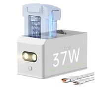 LKTOP Hub de charge de batterie Mini 5Pro/4 Pro/3 37 W USB-C rapide pour DJI Mini série 5/4/3/Plus, accessoires de drone SKYROVER X1, lumières LED de stockage mode SOS