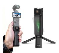 LKTOP Poignée de batterie Pocket 3 + trépied pour DJI Osmo Pocket 3, accessoires Xtra Muse, chargeur rapide 5000 mAh 22,5 W, poignées de batterie portable, autonomie de 6 heures (temps de charge : 35