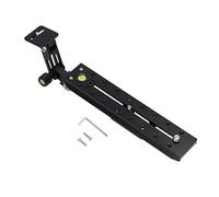 LKUREASDR Plaque de Support pour téléobjectif, Plaque à déclenchement Rapide en Alliage d’Aluminium pour objectifs à Longue focale, avec Position réglable et niveleurs à 3 étages, Compatible