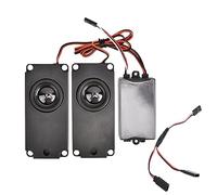 LKUREASDR Simulateur de Son Moteur à Liaison d’accélérateur pour Voiture RC 1/10, système Double amplificateur et Double Haut-Parleur avec contrôle du Volume, 10 Sons de Voitures réelles