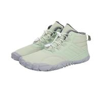 Lkvent Bottes Chaussures minimalistes for hommes et femmes, bout large, style cross-training hivernal, semelle plate, bottes en coton, baskets Neige(Groen,47 EU)