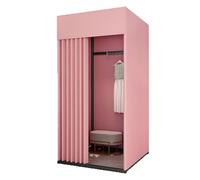 Lkvent Cabine essayage Cabine d'essayage Mobile temporaire Compatible with Magasin de vêtements Portable et Pliable Le Shopping en extérieur 3 Tailles Tente de Douche(Roze,Small)