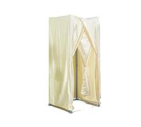 Lkvent Cabine essayage Cabine d'essayage Pliable Simple Compatible with Magasin de vêtements de la Vie privée Facile à Assembler Faire du Shopping Tente de Douche(Beige,0.8 * 0.8 * 2m)