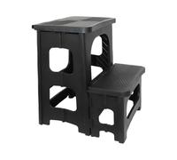 Lkvent escabeau marchepied Escabeau Pliable for Cuisine, échelle à 2 marches, Robuste, Charge de 113 kg, antidérapant, Large pédale, for intérieur et extérieur Petit
