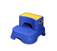 Lkvent escabeau marchepied Marchepieds 2 marches for Enfants, marchepied Double antidérapant for l'apprentissage de la propreté dans la Salle de Bain des Tout-Petits Petit(Bule)