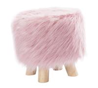 Lkvent escabeau marchepied Tabouret Bas en Peluche for Repose-Pieds Doux et Confortable, siège léger et Portable, Tabouret de Table Basse for Chambre et Salon Petit(25 * 28cm)