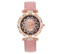 Lkvent Montre Enfant Montre-Bracelet À Quartz Décontractée for Femme avec Bracelet en Cuir. Les Montres Décontractées De Tous Les Jours sont Un Cadeau À La Mode for Les Femmes. Digitale(Roze)