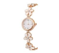 Lkvent Montre Enfant Montre-Bracelet à Quartz étanche for Femme, Bracelet en Forme de Fleur, Cadran numérique à Strass, for Un Usage Quotidien Digitale(Wit)