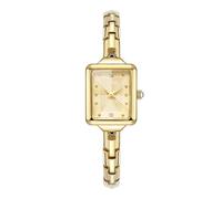Lkvent Montre Enfant Montre-Bracelet de Luxe étanche, Petite Montre dorée rectangulaire à Quartz, idéale for Un Cadeau rétro léger et Luxueux for Femme Digitale(Gold)