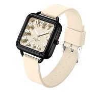 Lkvent Montre Enfant Montre d'examen Simple, étanche, Grande échelle numérique, Montre à Quartz, Petite Montre fraîche avec Bracelet en Silicone, Un Simple Cadeau d'anniversaire Digitale(Apricot)