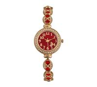 Lkvent Montre Enfant Montres-Bracelets à nœud for Femmes, Montre-Bracelet à Quartz de Luxe for Dames, Cadran Rond, Montre-Bracelet décontractée, adaptée aux Robes Assorties Digitale(Rot)