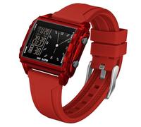 Lkvent Montre Enfant Montres Multifonctions numériques étanches for Montre de Sport rétroéclairage LED Lumineux Facile à Lire, Convient aux Filles et aux garçons Digitale(Rot)