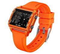 Lkvent Montre Enfant Montres Multifonctions numériques étanches for Montre de Sport rétroéclairage LED Lumineux Facile à Lire, Convient aux Filles et aux garçons Digitale(Oranje)
