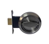 Lkvent poignee de porte Casiers de porte, poignées de porte en anneau, poignées cachées encastrées, serrures coulissantes de confidentialité sur un seul côté interieur(Color6)