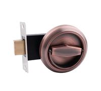 Lkvent poignee de porte Casiers de porte, poignées de porte en anneau, poignées cachées encastrées, serrures coulissantes de confidentialité sur un seul côté interieur(Color3)