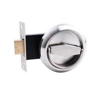 Lkvent poignee de porte Casiers de porte, poignées de porte en anneau, poignées cachées encastrées, serrures coulissantes de confidentialité sur un seul côté interieur(Color2)