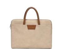 Lkvent sacoche Sacoche bandoulière for ordinateur portable ou tablette, style sac à main élégant, résistant et imperméable. malette(Apricot,16inch)
