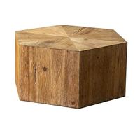 Lkvent Table Basse Table Basse rétro Simple en Bois Massif, Tables d'appoint for canapé, adaptée à Un Espace de Vie élégant, Peut être utilisée comme Table d'appoint Extensible(80 * 80 * 36cm)