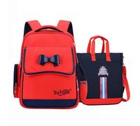 Lkvent travail Ensemble de sac à dos for jeunes avec sac de tutorat,ordinateur portable de voyage, sac à dos décontracté, étudiant de grande capacité Retour à l'école(Rot,1pec)