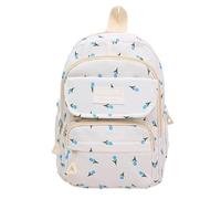 Lkvent travail Sac à dos à fleurs, joli sac à dos Preppy Kawaii en nylon, sac à dos de voyage à fleurs tendance for ordinateur portable Retour à l'école(Blauw)