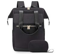 Lkvent travail Sac à dos léger for ordinateur portable avec port USB for hommes et femmes, sac à dos étanche for un usage quotidien, sac de voyage Retour à l'école(Svart)