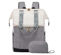 Lkvent travail Sac à dos léger for ordinateur portable avec port USB for hommes et femmes, sac à dos étanche for un usage quotidien, sac de voyage Retour à l'école(Grey)