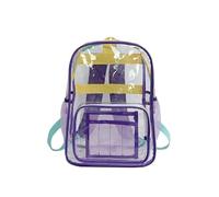 Lkvent travail Sac À Dos Transparent Approuvé For Le Stade Avec Sangle Renforcée For Plus De Sécurité, Sac À Dos Étanche For Concert, Travail, Événement Sportif Retour à l'école(Lila)