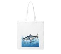 LKVNSWERT Eastern Bluebird Sac fourre-tout en toile pour femme - Sacs d'épicerie réutilisables - Sac à main fourre-tout, Thon rouge Thunnus, One Size