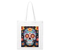 LKVNSWERT Pitbull Sac fourre-tout en toile pour femme - Sacs d'épicerie réutilisables - Sac à main fourre-tout à bandoulière, Crânes en sucre., One Size