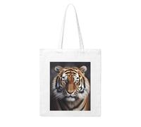 LKVNSWERT Pitbull Sac fourre-tout en toile pour femme - Sacs d'épicerie réutilisables - Sac à main fourre-tout à bandoulière, tigre, One Size