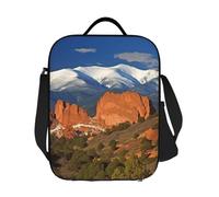 LKVNSWERT Sac à déjeuner isotherme pour femme et homme Pikes Peak Colorado Boîte à déjeuner étanche pour le travail, les voyages en plein air
