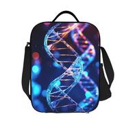 LKVNSWERT Sac à déjeuner isotherme pour homme et femme DNA Genetic Helix Boîte à déjeuner anti-fuite pour le travail, les voyages en plein air