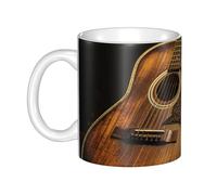 LKVNSWERT Tasse à café en porcelaine de 325 ml avec poignée, tasse en céramique pour le bureau et la maison, tasse à café latte pour café, thé et lait, tasse à thé guitare Old West pour homme et femme