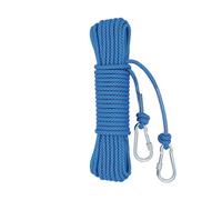 Lkw Ogechi Ø 9 mm x 5M / 8M / 10M / 13M Corde à Linge avec en Acier, orde à Linge de Voyage Portable avec 2 Crochets et Clips, Fil a Linge Robuste & Épais pour Etendage en Exterieur