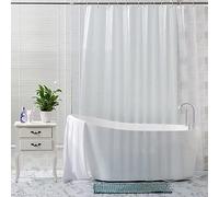 Lkw Ogechi Rideau de Douche Rideau de Salle de Bain Transparent Imperméable et Antimould 200cm Drop, 180cm-300 cm Extra Large Rideaux de Bain, Séchage Rapide PVC Rideaux de Douche (240x200cm)