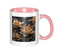 LKWSCGHM Grande tasse à café bohème avec poignée en porcelaine pour boissons chaudes/froides, tasse à thé en céramique pour homme et femme, 325 ml, cadeau amusant pour pendaison de crémaillère