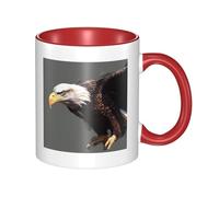 LKWSCGHM Tasse à café aigle avec poignée - Grande tasse en porcelaine pour boissons chaudes/froides - Tasse à thé en céramique pour homme et femme - Cadeau amusant pour pendaison de crémaillère