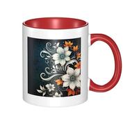 LKWSCGHM Tasses à café fantaisie bohème abstraites avec poignée en porcelaine pour boissons chaudes/froides, tasses à thé en céramique pour hommes et femmes, tasse à café amusante pour pendaison de