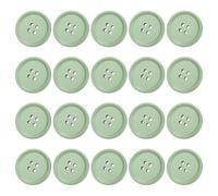 LKXHarleya 20PCS Boutons Ronds en résine à 4 Trous pour Loisirs créatifs, 25mm Boutons pour Coudre Un Costume, Une Chemise ou Un Manteau décorations de Noël à Faire soi-même, Vert Clair