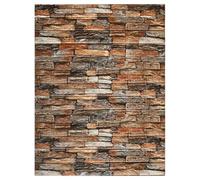 LKXHarleya Papier contact imperméable autocollant à décoller et à coller, 70x1000cm Papier peint imitation brique pour salon, chambre et décoration intérieure, D