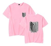 LKY STAR Anime AOT T-Shirt Unisexe Wings of Freedom pour Homme Enfants